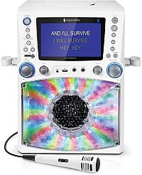 Singing Machine STVG785BTW Bluetooth Karaoke Machine with Disco Lights